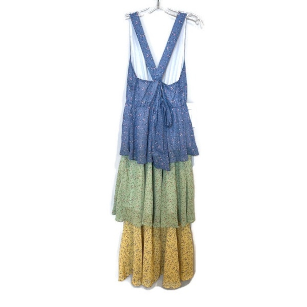 Sugar + Lips Tiered Floral Boho Maxi Summer Dress - Picture 3 of 7